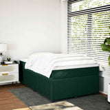 Giroletto a Molle con Materasso Verde Scuro 120x190 cm Velluto