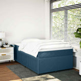 Giroletto a Molle con Materasso Blu Scuro 120x190 cm in Velluto