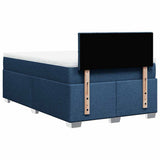 Giroletto a Molle con Materasso Blu 120x190 cm in Tessuto