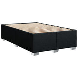 Giroletto a Molle con Materasso Nero 120x200 cm in Tessuto
