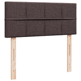 Giroletto a Molle con Materasso Marrone Scuro 120x200cm Tessuto