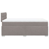 Giroletto a Molle con Materasso Tortora 120x200 cm in Tessuto