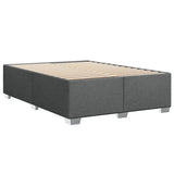Giroletto a Molle con Materasso Grigio Scuro 140x200cm Tessuto