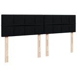 Giroletto a Molle con Materasso Nero 180x200 cm in Tessuto