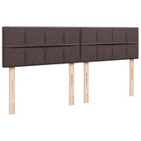 Giroletto a Molle con Materasso Marrone Scuro 180x200cm Tessuto