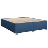 Giroletto a Molle con Materasso Blu 180x200 cm in Tessuto