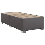 Giroletto a Molle con Materasso Grgio 80x200 cm in Similpelle