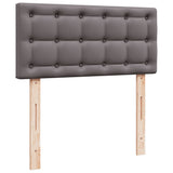 Giroletto a Molle con Materasso Grgio 80x200 cm in Similpelle