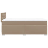 Giroletto a Molle con Materasso Cappuccino 90x200 cm Similpelle