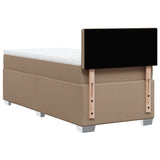 Giroletto a Molle con Materasso Cappuccino 90x200 cm Similpelle