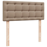Giroletto a Molle con Materasso Cappuccino 90x200 cm Similpelle