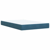 Giroletto a Molle con Materasso Blu Scuro 120x190 cm in Velluto