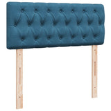 Giroletto a Molle con Materasso Blu Scuro 120x190 cm in Velluto