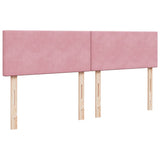 Giroletto a Molle con Materasso Rosa 180x200 cm in Velluto
