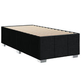 Giroletto a Molle con Materasso Nero 90x190 cm in Tessuto
