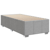 Giroletto a Molle con Materasso Grigio Chiaro100x200 cm Tessuto