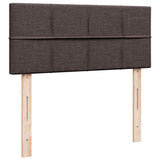 Giroletto a Molle con Materasso Marrone Scuro 120x200cm Tessuto
