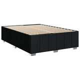 Giroletto a Molle con Materasso Nero 140x200 cm in Tessuto