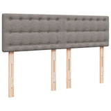 Giroletto a Molle con Materasso Tortora 160x200 cm in Tessuto