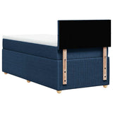 Giroletto a Molle con Materasso Blu 100x200 cm in Tessuto