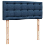 Giroletto a Molle con Materasso Blu 120x200 cm in Tessuto