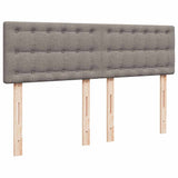 Giroletto a Molle con Materasso Tortora 140x200 cm in Tessuto
