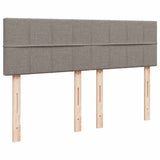 Giroletto a Molle con Materasso Tortora 160x200 cm in Tessuto