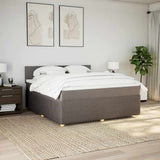 Giroletto a Molle con Materasso Tortora 180x200 cm in Tessuto