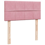 Giroletto a Molle con Materasso Rosa 80x200 cm in Velluto