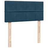 Giroletto a Molle con Materasso Blu 90x190 cm in Velluto