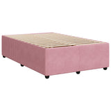 Giroletto a Molle con Materasso Rosa 120x200 cm in Velluto