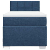 Giroletto a Molle con Materasso Blu 80x200 cm inTessuto