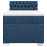 Giroletto a Molle con Materasso Blu 80x200 cm inTessuto