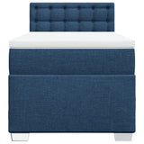 Giroletto a Molle con Materasso Blu 80x200 cm inTessuto