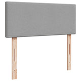 Giroletto a Molle con Materasso Grigio Chiaro 120x190cm Tessuto
