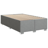 Giroletto a Molle con Materasso Grigio Chiaro 120x190cm Tessuto