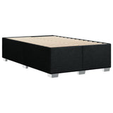 Giroletto a Molle con Materasso Nero 120x200 cm in Tessuto