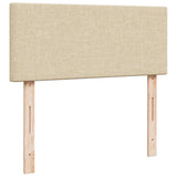 Giroletto a Molle con Materasso Crema 120x200 cm in Tessuto