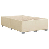 Giroletto a Molle con Materasso Crema 120x200 cm in Tessuto