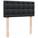 Giroletto a Molle con Materasso Nero 80x200 cm in Similpelle