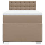 Giroletto a Molle con Materasso Cappuccino 90x200 cm Similpelle
