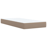 Giroletto a Molle con Materasso Cappuccino 90x200 cm Similpelle