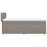 Giroletto a Molle con Materasso Tortora 80x200 cm inTessuto