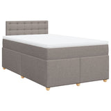 Giroletto a Molle con Materasso Tortora 120x190 cm in Tessuto