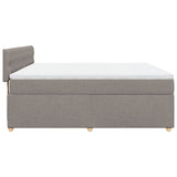 Giroletto a Molle con Materasso Tortora 180x200 cm in Tessuto