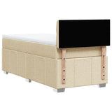 Giroletto a Molle con Materasso Crema 90x200 cm inTessuto