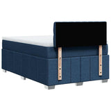 Giroletto a Molle con Materasso Blu 120x200 cm in Tessuto
