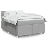 Giroletto a Molle con Materasso Grigio Chiaro 140x190cm Tessuto