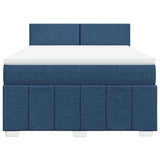 Giroletto a Molle con Materasso Blu 160x200 cm in Tessuto