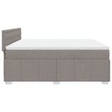 Giroletto a Molle con Materasso Tortora 180x200 cm in Tessuto
